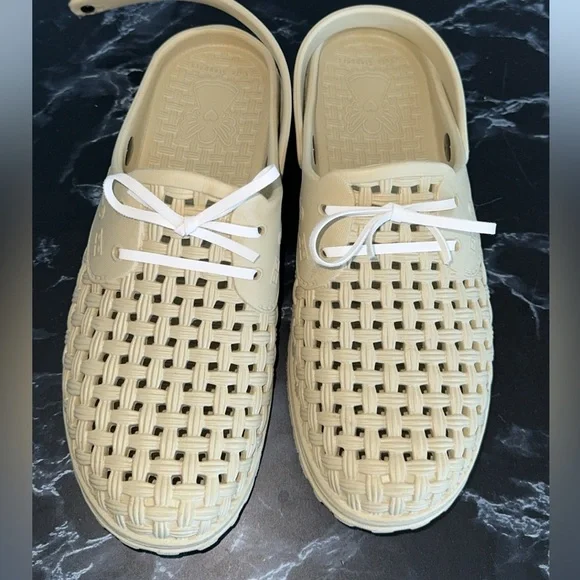 Barbara King Sole Steppers All-Weather Slip On Gardening Shoes Khaki Size Large - Picture 7 of 10